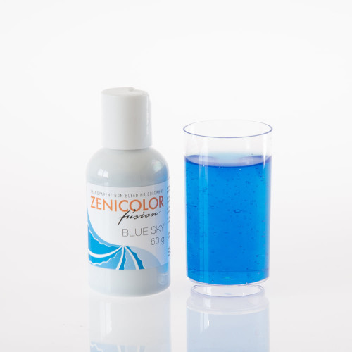 Барвник Синє небо для гелів та мила з нуля Zenicolor Fusion Blue sky 500г